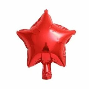 Шар мини фигура Звезда   Красный 4"\10 см